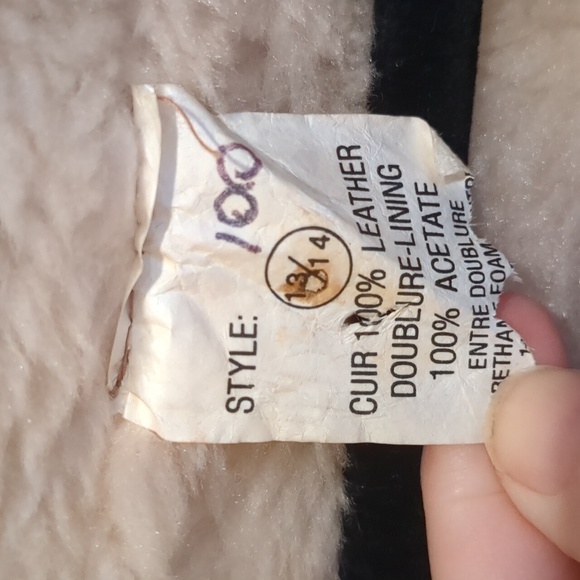 Vintage 70's Long Orange Suede & Fur Jacket Coat Size Large - Picture 3 of 12